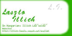 laszlo illich business card